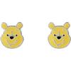 Disney Winnie The Pooh - Orecchini a perno in argento Sterling smaltato, Argento sterling