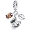 NINGAN Pendente in argento 925 tazza di caffè Fascino del bracciale da donna Regalo di anniversario