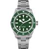 SOTAG San Martin Vintage BB58 NH35 SN008G Diver Luxury Men Watch Automatico Meccanico In Acciaio Inox Business Orologi Da Polso, Verde, Subacqueo, Meccanico