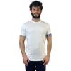 DSQUARED2 T-Shirt Bianca da Uomo con Banda Elastica sulla Manica L