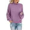 Generico Maglione Donna Maglioni con Lunghe Leggera Girocollo Maglione di Lana Inverno Elegante Maglia Maglione Femminile Casual, Vestito Maglione Donna, Cardigan Donna Lana con Bottoni