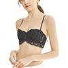 Kontvom Donne Push Up Balconette Bra Sexy 1/2 Cup Pizzo Half Cup Bra Leggermente Foderato Mensola Ferretto Reggiseno Red Carpet