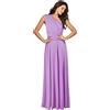 MKIUHNJ Abito da festa lungo da donna, senza maniche, per feste, spiaggia, con graziosi vestiti di Natale, abito da donna, elegante, corto, abito da sera lungo, blu, Lilla, XL