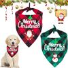 Giugio 2 bandane per cani di Natale, foulard, sciarpa per Natale, costume per animali domestici, fazzoletto da collo, bavaglini triangolari per animali domestici, accessori decorativi (A)