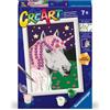 Ravensburger CreArt Serie E Unicorno con Brillantini, Dipingere con i Numeri, Kit Pittura