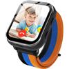 PTHTECHUS Smartwatch Bambini GPS, Orologio Telefonico per Bambino 4G con Chiamata, Videochiamata, WIFI, Totocamera, SOS, Chat Vocale e Funzione Giochi Puzzle per Bambina (nero)