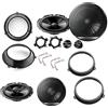 Superauto hi-fi Kit 6 Casse Pioneer 16 cm Completo Per Fiat Panda dal 2003 al 2012 Con Adattatori E Supporti Altoparlanti Predisposizione Anteriore e Posteriore