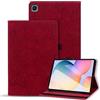 Vaitasy Custodia Samsung Galaxy Tab S6 Lite 10.4 2024/2022/2020 Cover Flip Book Pelle PU Custodia per Galaxy Tab S6 Lite SM-P610/P613/P615/P619/P620/P625/P627 - Mandala Rosso