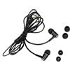 Generic Hanzete FC12 - Cuffie stereo per musica con tubo d'aria da 3,5 mm, anti-radiazioni, controllo della linea di riduzione del rumore, con microfono, colore nero, per smartphone, notebook, tablet, PC