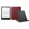 Amazon Kindle Paperwhite Signature Edition (versione 2024) da 32 GB senza pubblicità, una custodia in pelle Amazon Premium e un dock di ricarica wireless Made for Amazon
