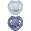 Difrax LOVI Ciuccio dinamico da 6 a 18 mesi - Azzurro & Marine - 2 pezzi