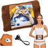 Powersell - Borsa Acqua Calda Elettrica | 500W Riscaldante con Tasche | Scaldamani, Scaldapiedi | Mantiene Calore fino a 5 Ore, Peluche, CANE E GATTO