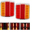 DARKGUARD 12v Luci Posteriori Per Rimorchio Led,2x Rimorchio Posterior Led 12v Fanali Posteriori, Impermeabile Universale Camion Lampada Del Freni Illuminazione Per Caravan Rimorchi E-Mark