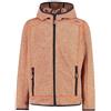CMP - Kid Jacket Fix Hood, Arancio-Antracite, 98