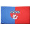 AZ FLAG Bandiera Dipartimento di Parigi 150x90 cm 2 Occhielli | Uso interno ed esterno bandiera decorativa francese doppie cuciture e bordi rinforzati con occhielli metallici