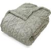 Nada Home Coperta Plaid agnellato matrimoniale disegno treccia 6859