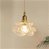 CYMHJ Lampadari a sospensione in vetro a forma di fiore, lampada a sospensione da soffitto con petali di rosa anticati, piccolo lampadario moderno nordico, for sala da pranzo, tavolo da cucina, isola, lavan
