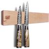 FINDKING Barra Magnetica 30cm Legno Acero Porta Coltelli Cucina Beige | Barra magnetica in legno d'acero, magneti potenti, montaggio a parete, organizer cucina per coltelli e utensili metallici
