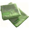 Jemako, set di 2 panni per finestra, panno professionale di 40 x 45 cm e panno per l'asciugatura di 45 x 60 cm, colore verde