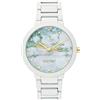 Nine West - Orologio da polso da donna, con cinturino in gomma, Bianco