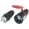 PCE Spina & accoppiamento - Set SK 230 V/16 A IP44 con gomma ST/KU BD - PCE