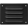 Repa Market Griglia di ventilazione a lamelle color antracite 140 x 100 mm - Griglia di ripresa aria in acciaio di alta qualità - Per soffitto e parete laterale - HVAC - Con rete di protezione