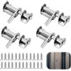 DINGFENG Chiavistello，4 Pezzi Chiavistello Per Porta In Legno Catenaccio Serratura Porta Chiusura Della Porta Per Piccolo Acciaio Inossidabile Porte Da Giardino, Catenacci Scorrevoli Catenacci Per Porte