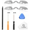 Cemobile - Confezione da 2 bottoni per paraurti in argento LB RB, ricambio per controller Xbox One Elite Series 1, non per Xbox Elite Series 2, T6 T8 cacciavite Spudger Prying strumenti di riparazione
