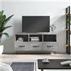 TJROO Mobile Porta TV con Cassetti Grigio Sonoma 102x36x50cm Legno Multistrato y Ferro Mobile TV con Cassetti Armadio TV Console TV Mobili Televisione Mobile Salone Cassettiera Legno