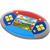 Bornkid Console di gioco portatile per bambini con Buid in 218 puzzle per il tempo libero videogiochi portatile ricaricabile ovale colorato sistema di gamming con schermo LCD da 3 pollici per ragazzi