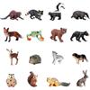 DAWRIS 16 Pezzi Figure di Animali della Foresta e Safari - Giocattoli in Plastica per Bambini - Set Mini Giungla Animali