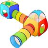 NUBUNI 4 in 1 Pop Up di Tenda e Tunnel da Gioco Bambini Tenda Giocattolo Tunnel Bambino Ball Pool per Bambini e Bambine incl. Borsa per Il Trasporto B