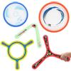 deAO 5 boomerang colorati per bambini, facili da lanciare boomarang frisbee giocattoli volanti per giochi all'aperto e al chiuso, divertente gioco sportivo per bambini e divertimento in famiglia