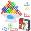 SBOACXC Tetra Tower Gioco,48 PCS Tetra Tower Gioci,Tetra Tower Balance Game,Equilibrio Giochi di Societa Tower Game Interattivi Montessori,Tetris tower gioco per Adulti Bambini 3+ Anni