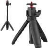 Andoer Leggero Mini Treppiede Portatile Estensibile Treppiede Supporto Impugnatura con 4 Livelli di Altezza Regolabile per Telefono Fotocamera Selfie Registrazione Video Trasmissione in Diretta