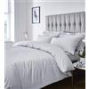 Catherine Lansfield-Tende in Satin a righe, 300 TC-Set trapunta singolo, colore: grigio
