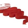 Furlanis - Nastro Doppio Raso, Tessuto Italiano - Rosso, 25 mm x 50 m