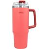 NERTHUS FIH 1438 tazza termica 900 ml corallo con coperchio cannuccia ideale per lavoro auto viaggi