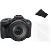 VOVMOEYA Custodia per Fotocamera EOS R100, Protettiva in Silicone Compatibile Con Canon [Nero], Pellicola Protettiva [2 Confezioni], Copertura per Slitta a Contatto
