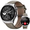 Mibro Lite3 Pro GPS orologio telefonica sportivo smartwatch da donna e uomo per android e ios con 1.32 AMOLED UHD 1000nit contapassi SpO2 misurazione,5ATM Impermeabile (cachi)