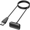 Amzpas USB Caricatore per Fitbit Charge 5/ Fitbit Charge 6, Veloce Cavo di Ricarica USB per Fitbit Charge 6/ Charge 5/ Luxe (Senza pulsante di reset)