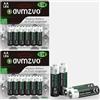 avmzvo Batterie AA, batterie LR6 alcaline 1,5 V, 12 pezzi, potenza duratura, potente, può essere utilizzata per giocattoli, sveglie e altri dispositivi elettronici【10 anni di garanzia】
