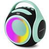Trevi XR 8A 202 Speaker Portatile 20W, Cassa Wireless con Funzione TWS, Presa USB, Micro SD, Batteria Integrata, Turchese