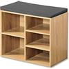 Kesper scarpiera con cuscino, 51.5 x 29.5 x 48 cm, naturale
