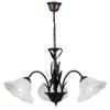 DEGHI Lampada sospesa 64x100 cm a 3 luci in metallo marrone decorato a mano