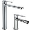 DEGHI Set miscelatore lavabo alto e bidet cromo - Tila