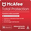 McAfee Total Protection | Adatto a 10 Dispositivi | 1 anno | Windows, Mac, Android e iOS