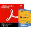 Adobe Acrobat Standard + Norton 360 Deluxe | 1 Anno