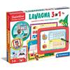 Clementoni - 16391 - Sapientino - Lavagna 3 in 1 - Lavagna con Piano Trasparente, Laboratorio di Scrittura, Gioco Educativo Bambini 3 Anni - Made in Italy