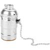 Asixxsix Asixx Portalampada E27, portalampada in Alluminio Vintage Catenella, Base a Vite per Lampadina(Silver)